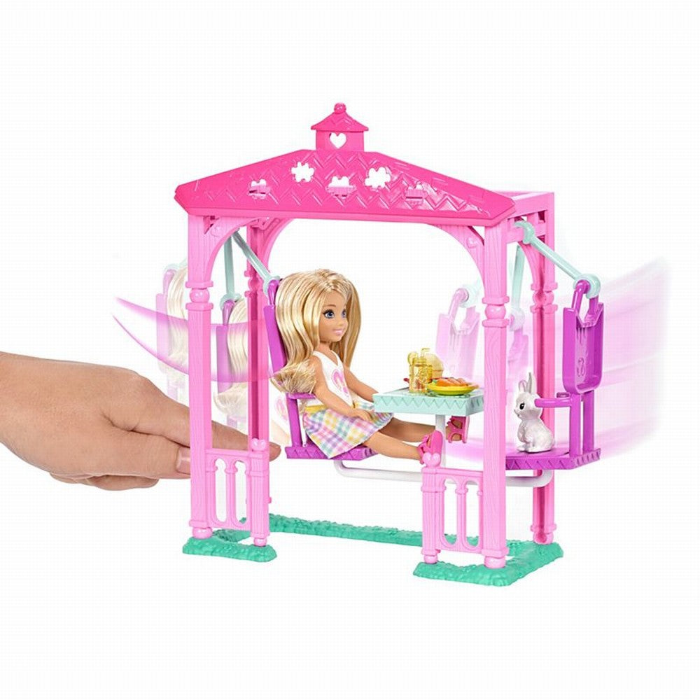 Barbie papusica chelsea set picnic cu animalut