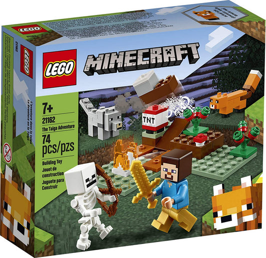 Lego minecraft aventura din taiga 21162