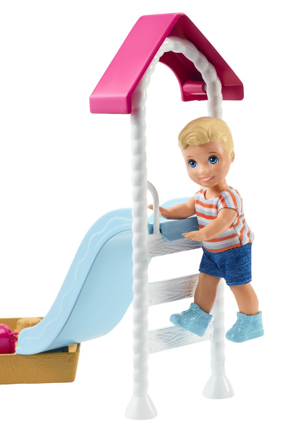 Set barbie skipper babysitters baietel cu loc de joaca