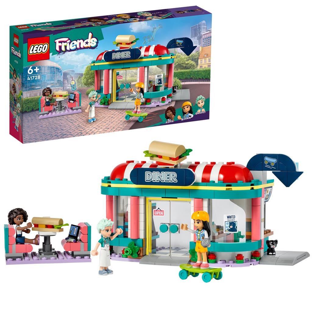 Lego friends restaurant in centrul orasului heartlake 41728