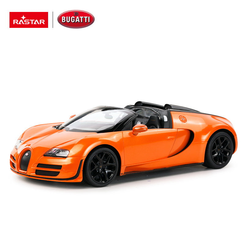 Masina cu telecomanda bugatti grand sport vitesse portocaliu cu scara 1 la 14