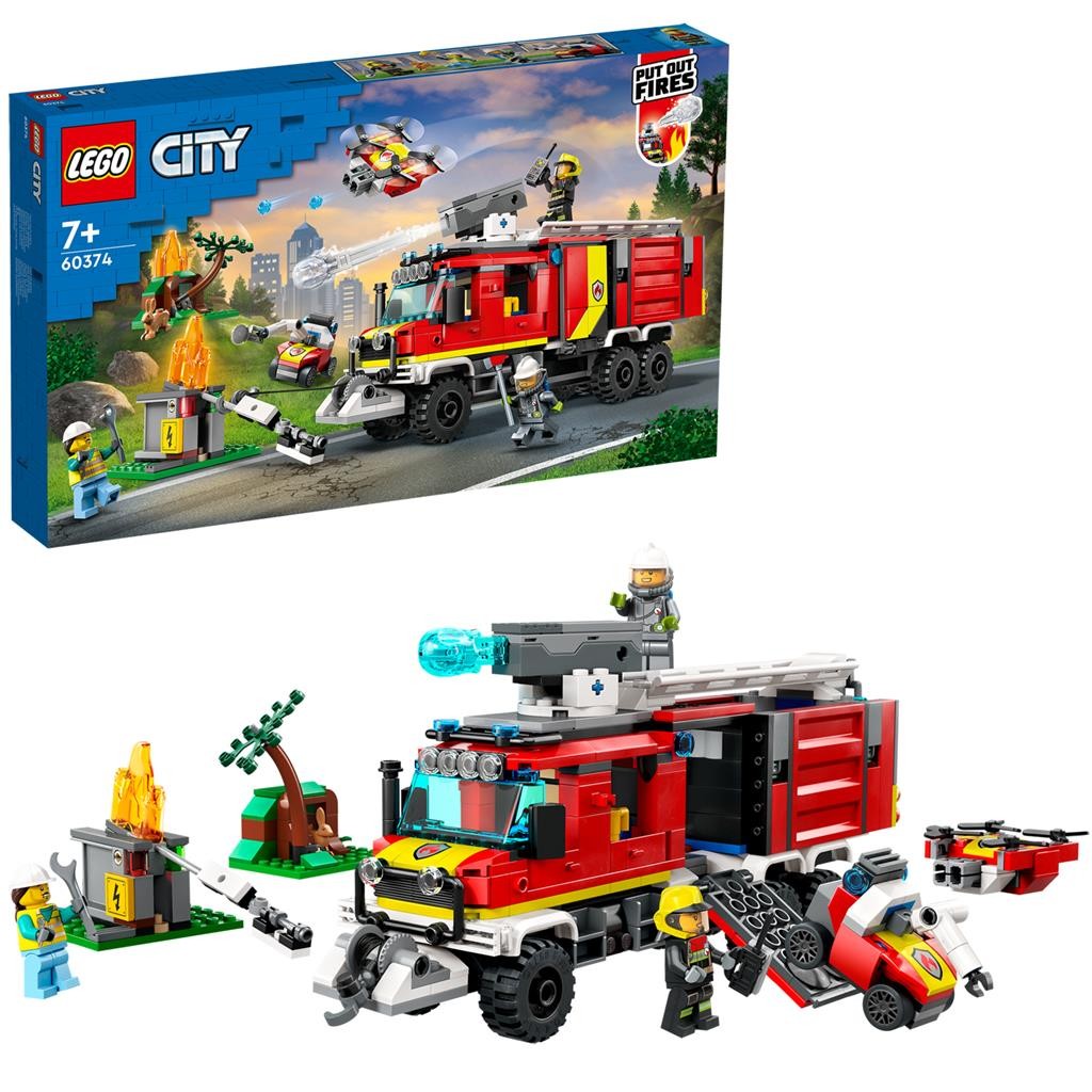 Lego city masina unitatii de pompieri 60374