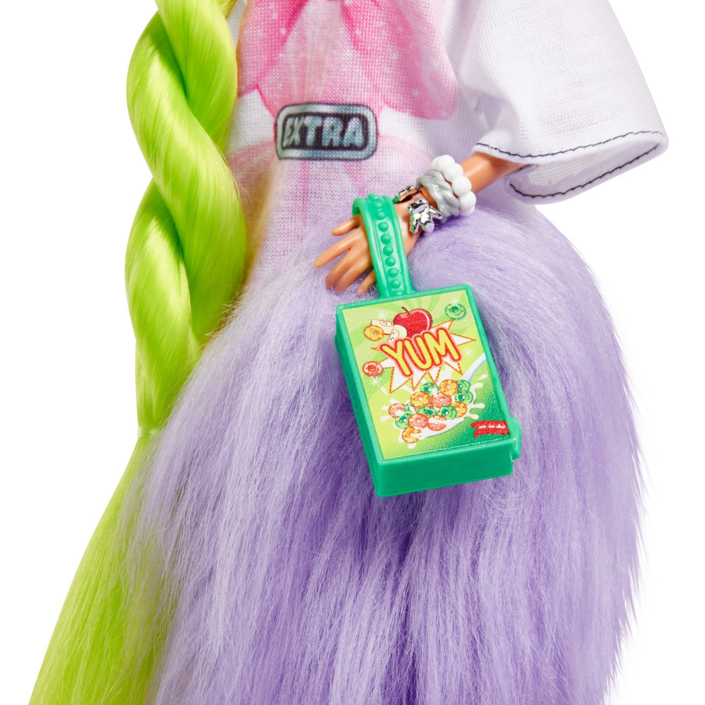 Barbie papusa barbie extra par verde neon