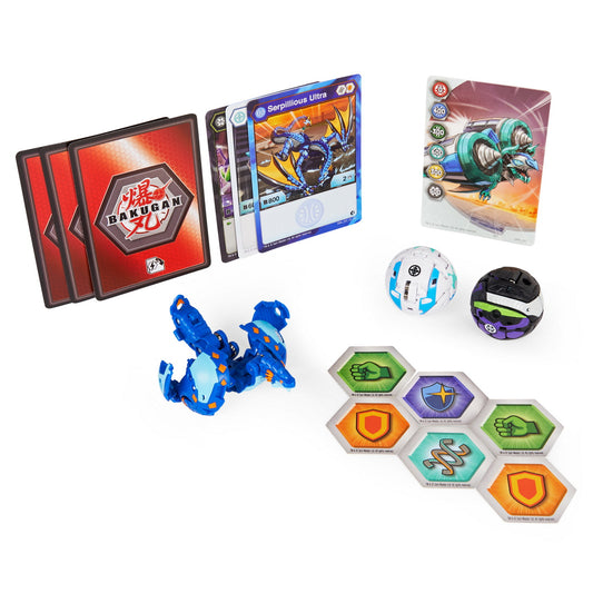 Bakugan s3 pachet starter serpillious ultra, auratoa si ninjiton