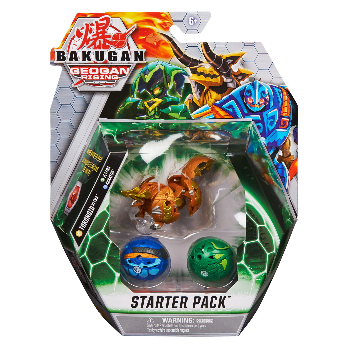 Bakugan s3 pachet starter toronoid ultra, jetra si auratoa