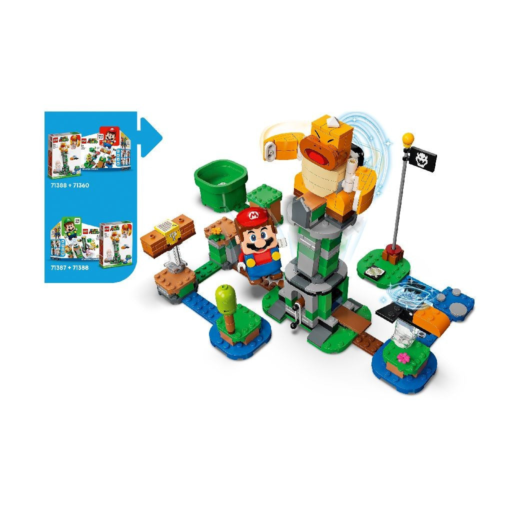 Lego super mario set de extindere turn basculant seful sumo bro 71388