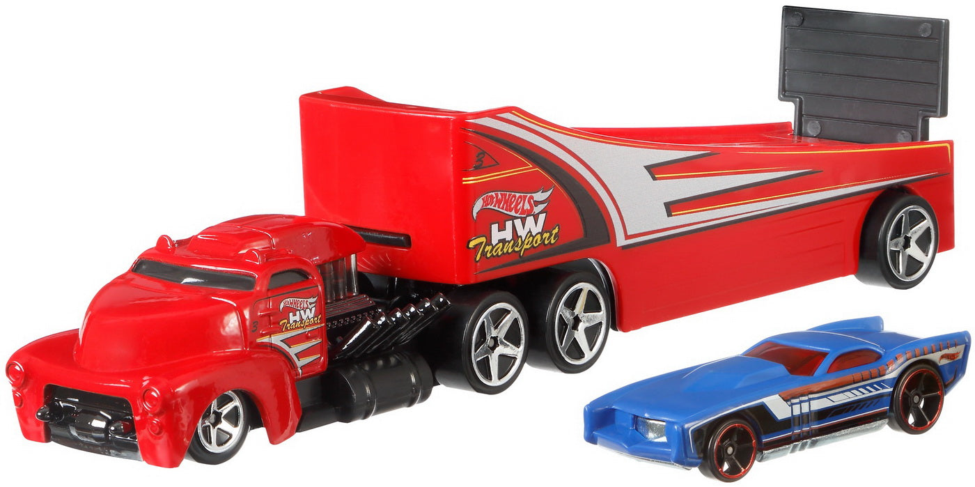 Set camion si masina sport hot wheels rock n' race