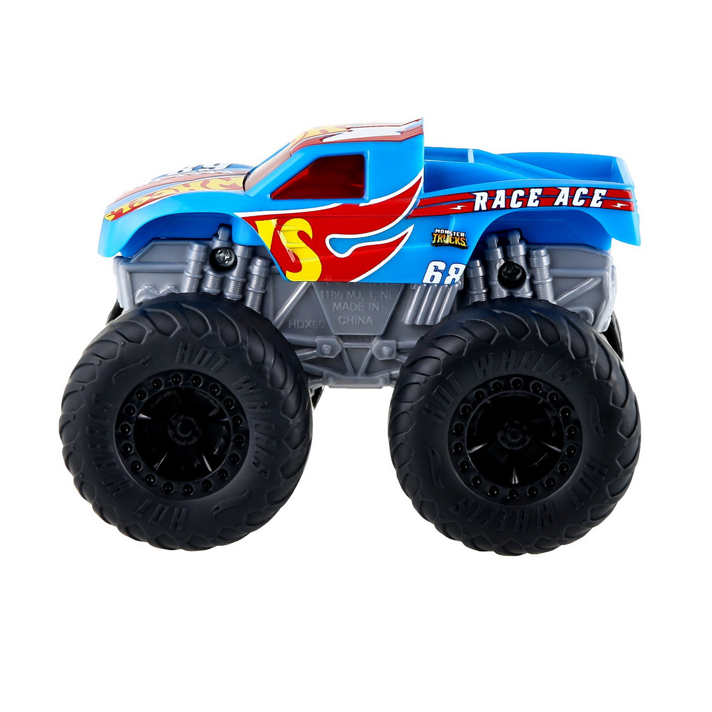 Hot wheels monster truck roarin wreckers race ace cu functii si sunete scara  1:43