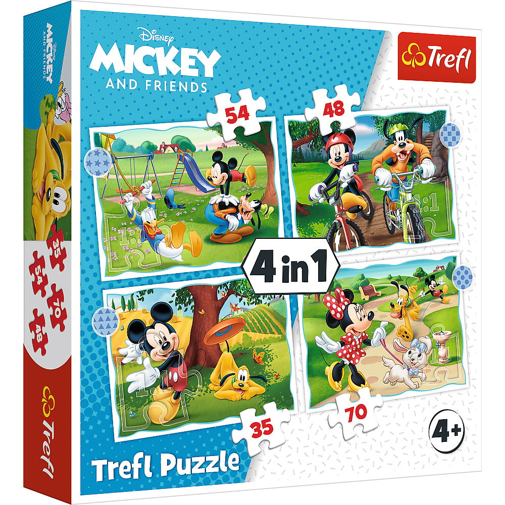 Puzzle trefl 4in1 mickey mouse ziua deosebita