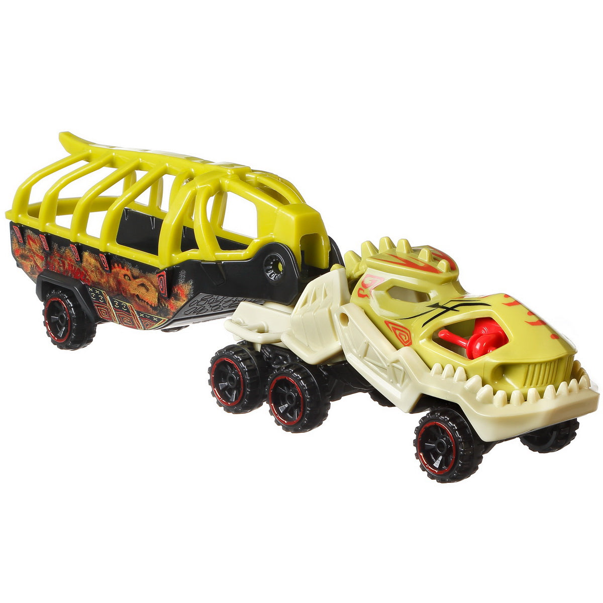 Set camion si masina sport hot wheels fossil night