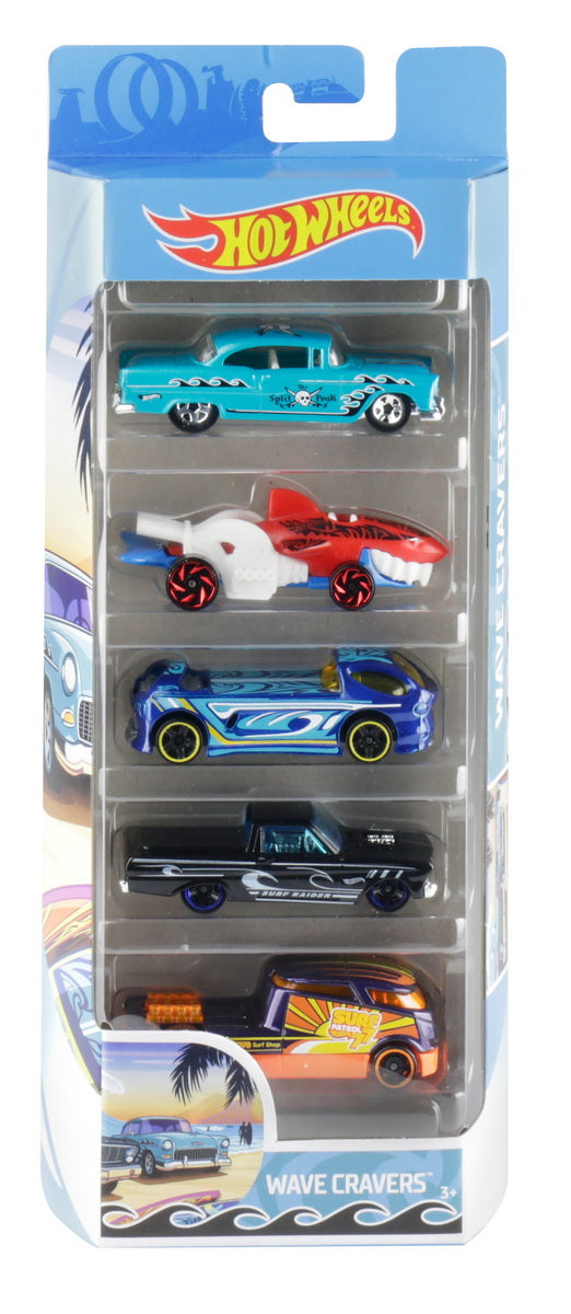 Set 5 masini hot wheels wave cravers