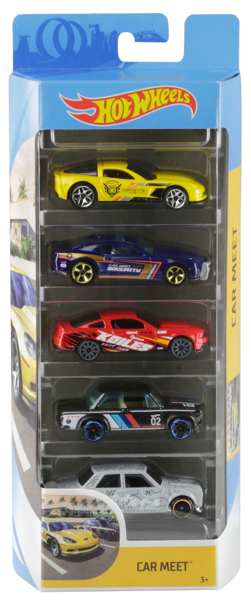 Set 5 masini hot wheels car meet