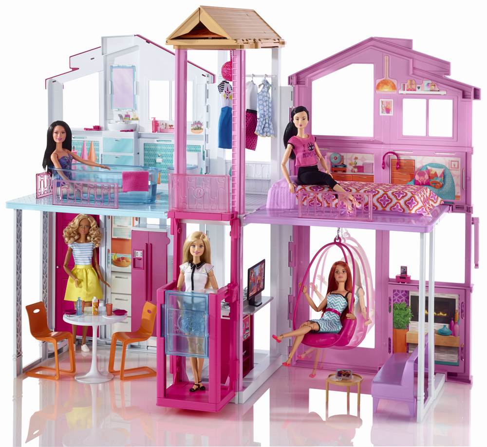 Casa barbie fabuloasa cu 3 etaje