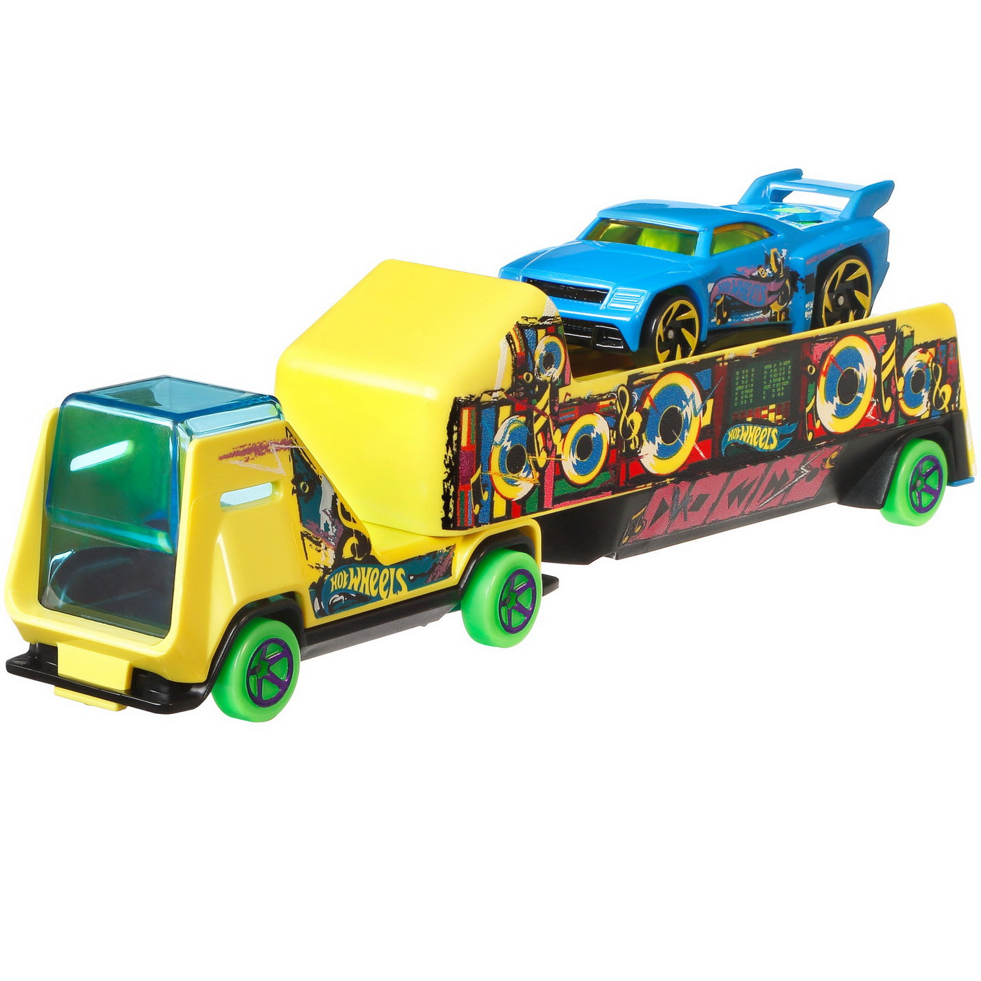 Set camion si masina sport hot wheels park and play