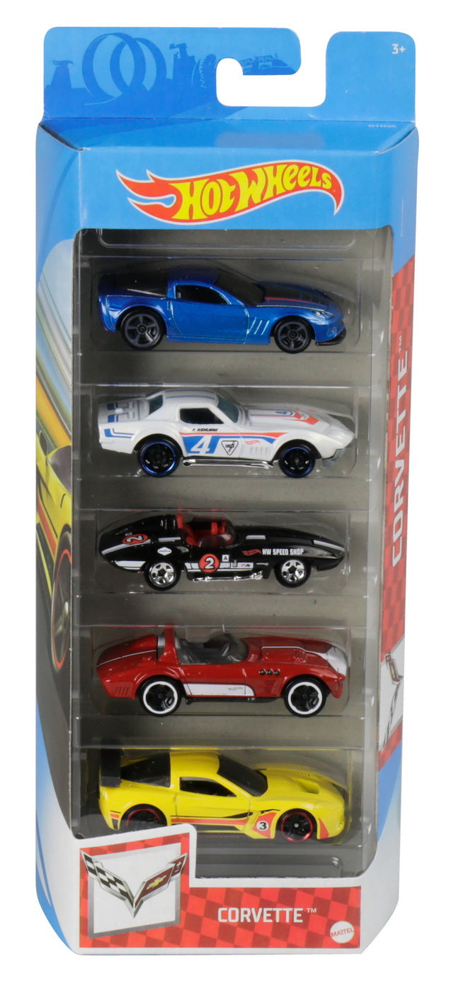 Set 5 masini hot wheels marca corvette