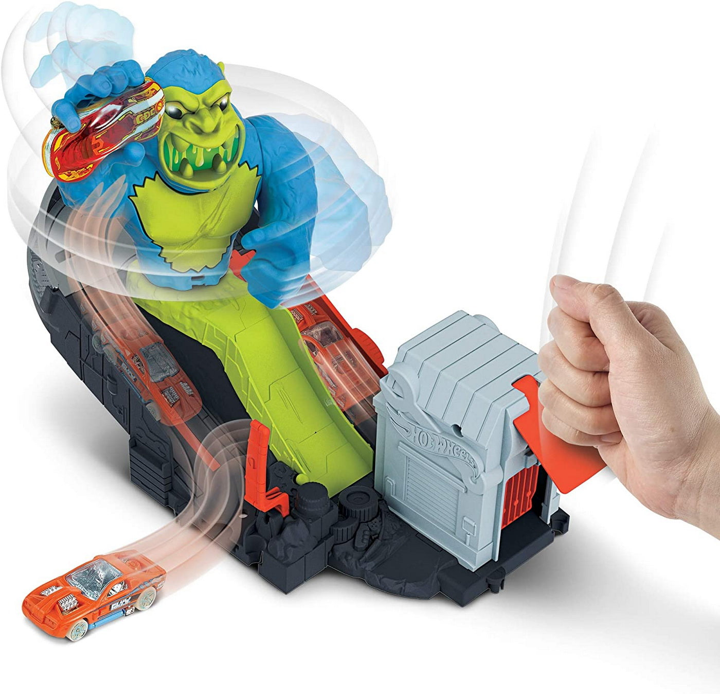 Hot wheels city cursa cu obstacol atacul gorilei