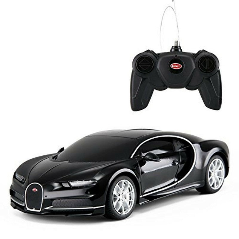 Masina cu telecomanda bugatti chiron negru cu scara 1 la 24