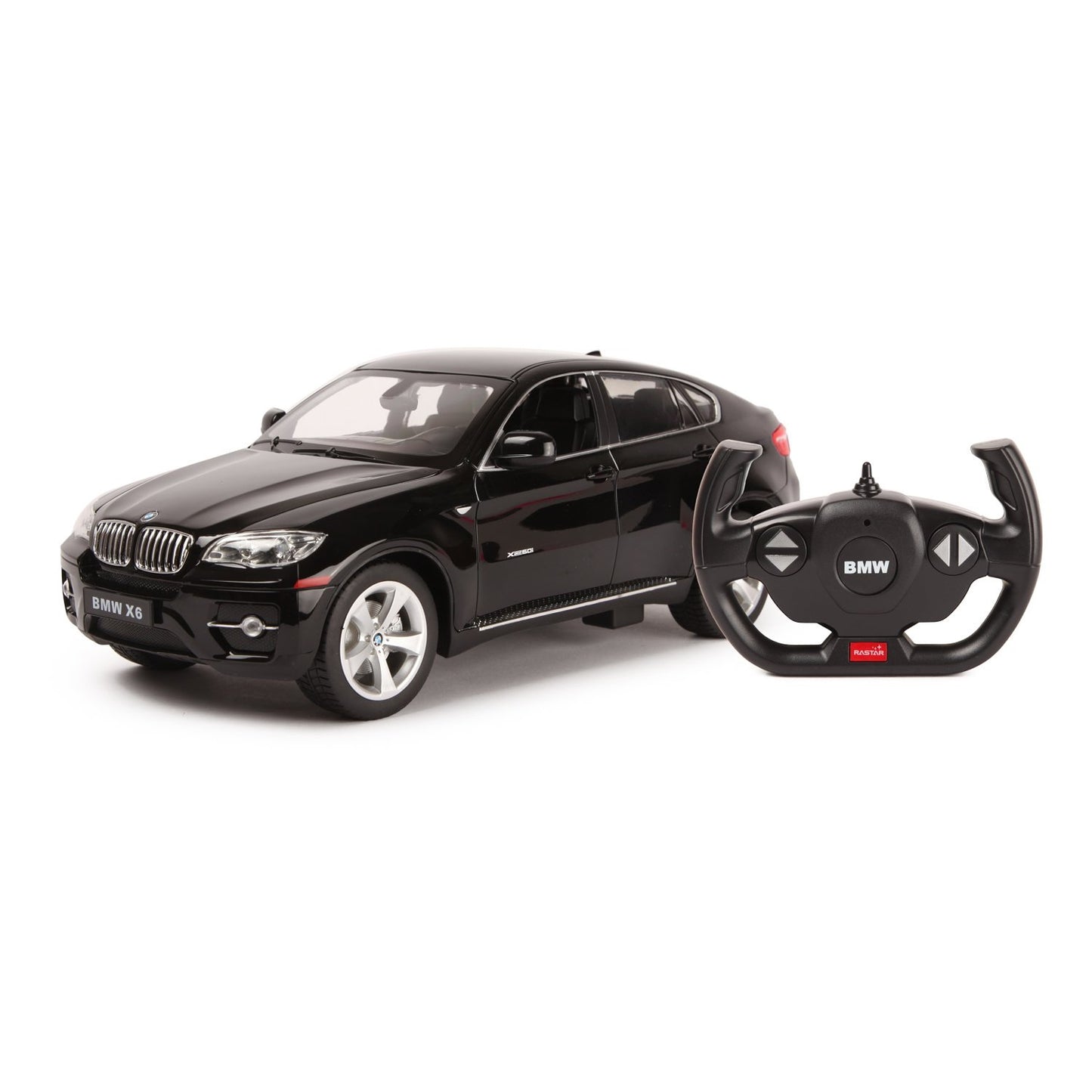 Masina cu telecomanda bmw x6 negru cu scara 1 la 14