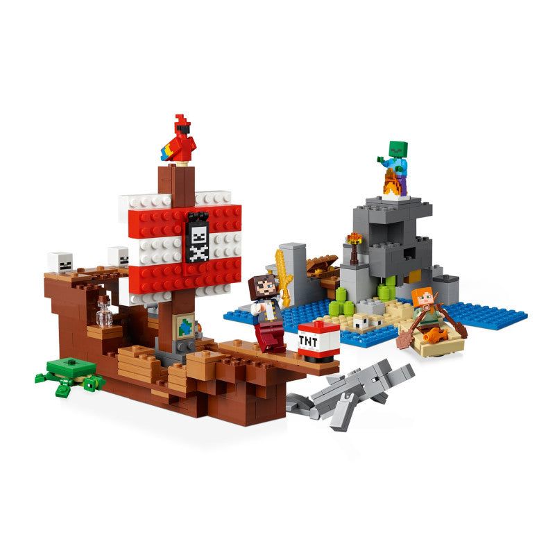 Lego minecraft aventura corabiei de pirati 21152