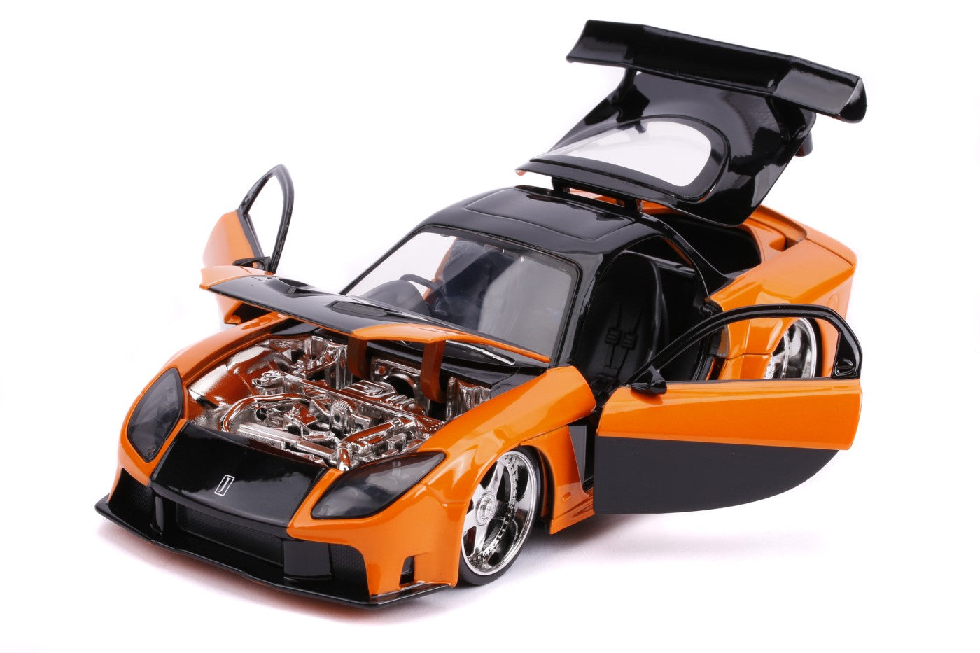 Fast and furious masinuta metalica mazda rx-7 scara 1:24