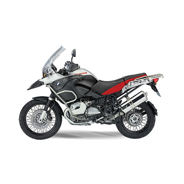 Motocicleta metalica  bmw rs1200 gs rosu scara 1 la 9