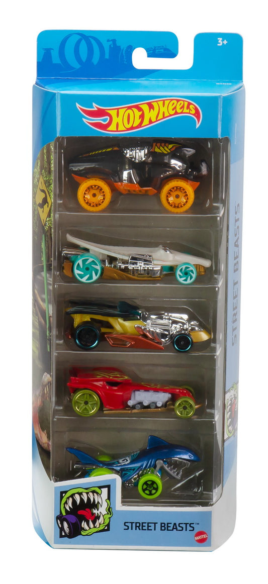 Set 5 masini hot wheels streets beasts