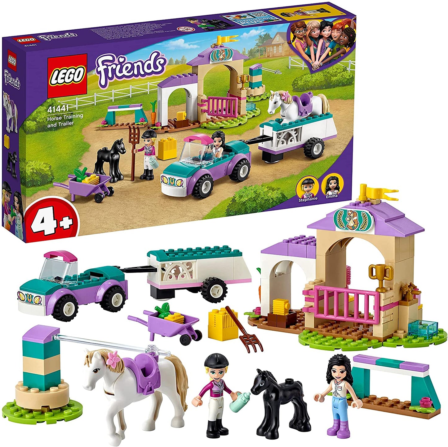 Lego friends dresaj de cai si remorca 41441