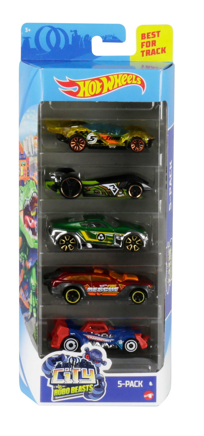 Set 5 masini hot wheels city vs robo beasts