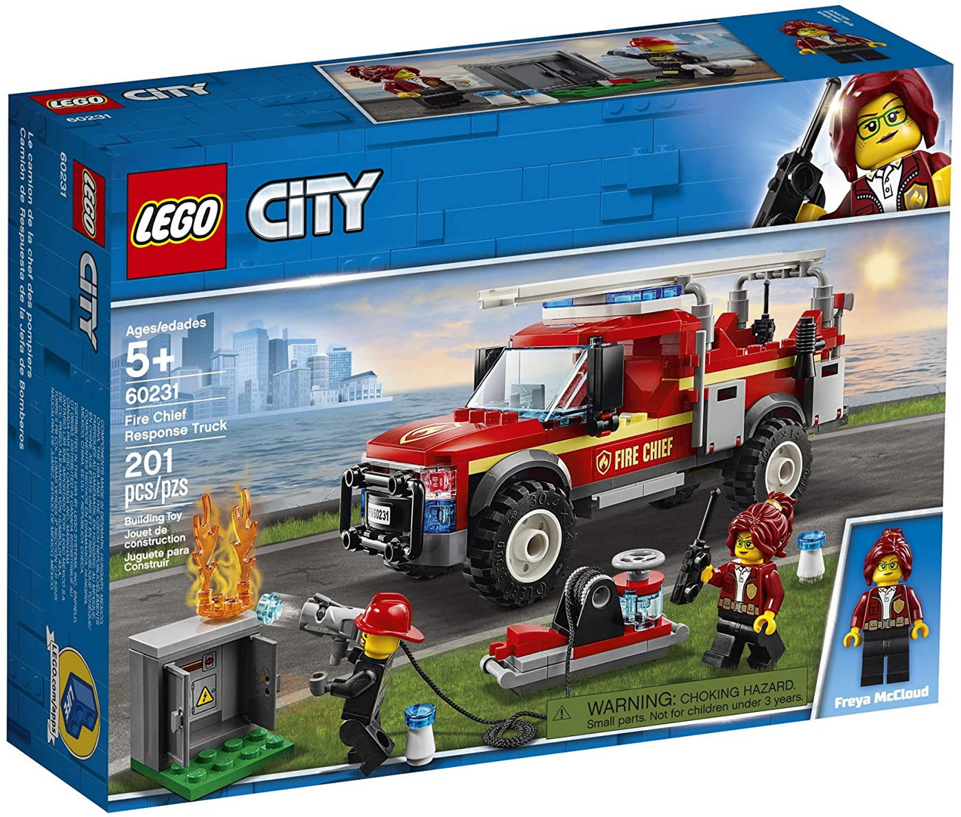 Lego city camionul de interventie al comandantului pompierilor 60231