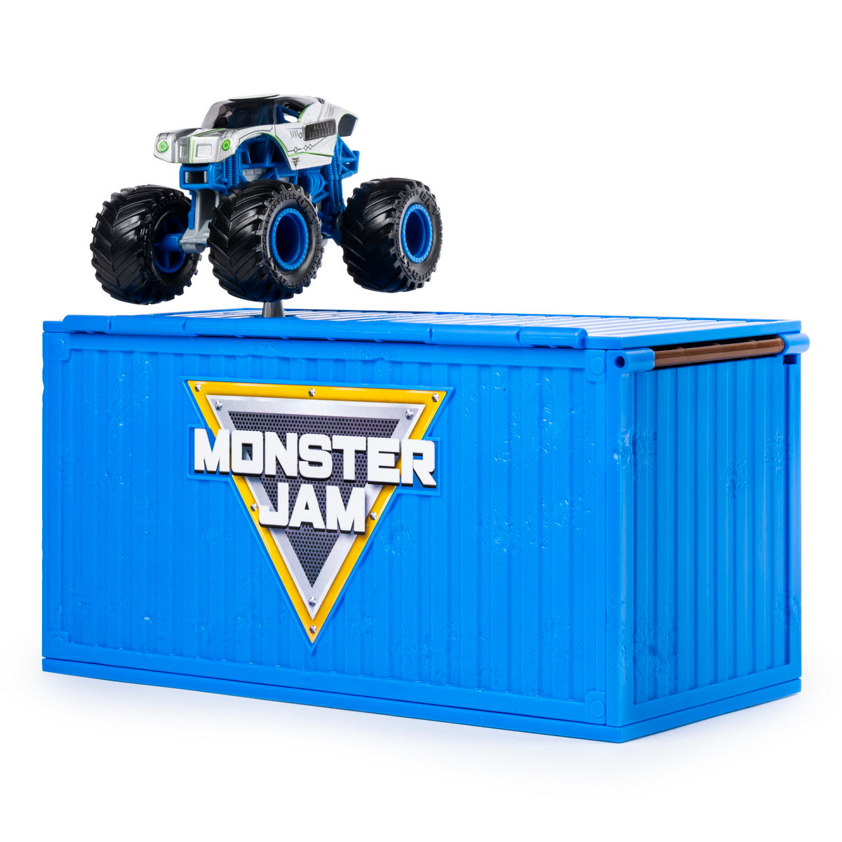 Monster jam set cascadorii in container alien invasion