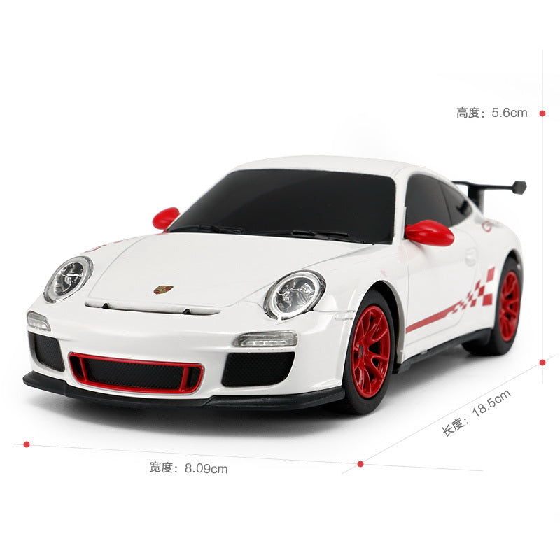 Masina cu telecomanda porsche gt3 rs alb cu scara 1 la 24