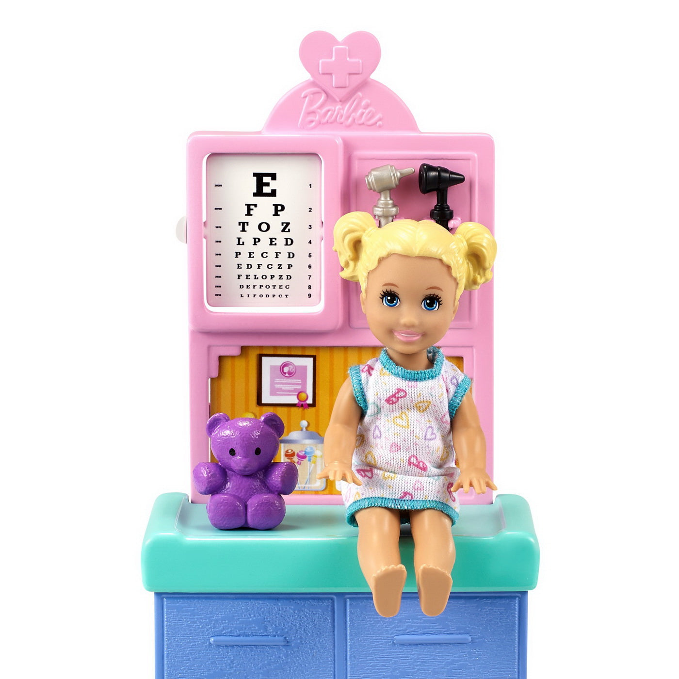 Barbie cariere set cu papusa doctor pediatru satena