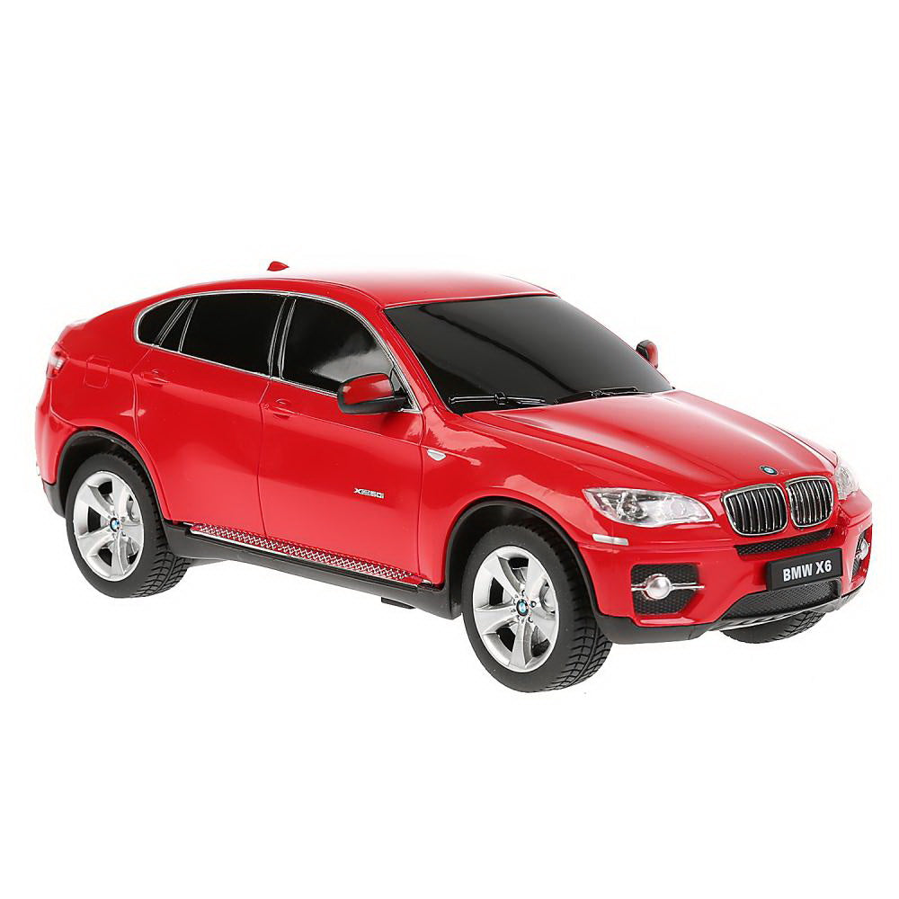 Masina cu telecomanda bmw x6 rosu cu scara 1 la 24