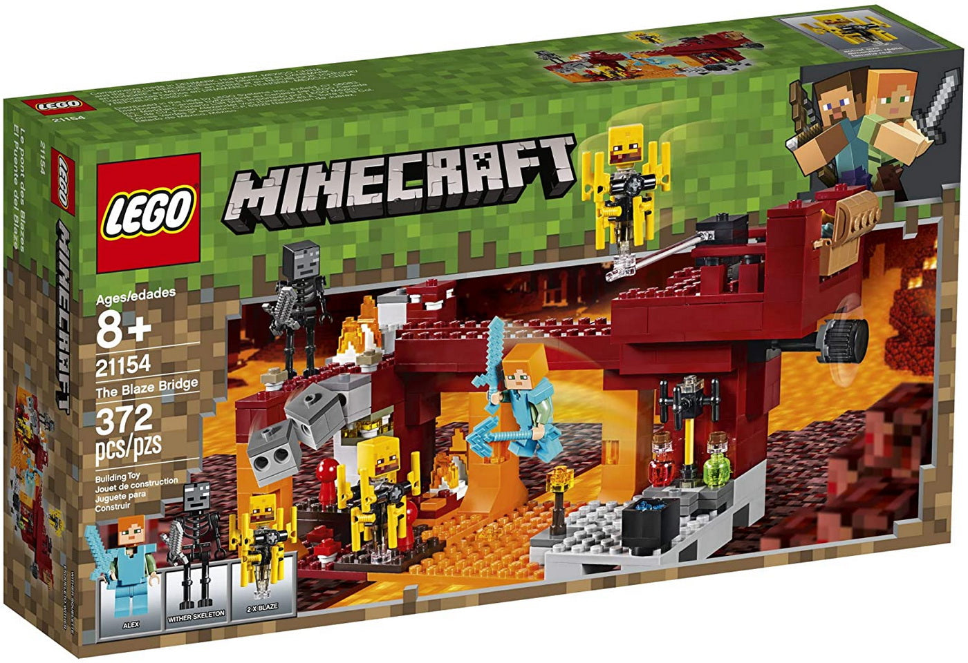 Lego minecraft podul flacarilor  21154