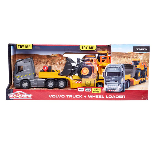 Majorette volvo  camion si incarcator frontal scara 1 la 43