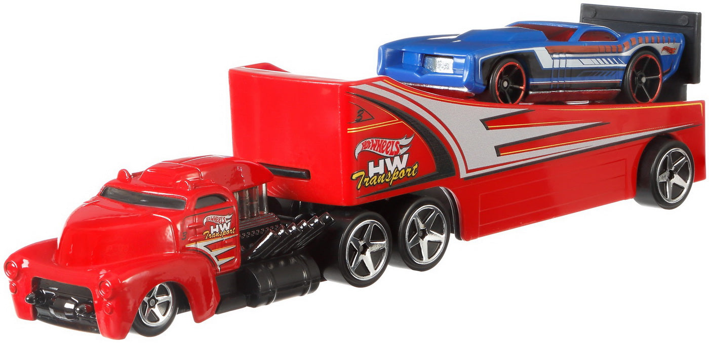 Set camion si masina sport hot wheels rock n' race