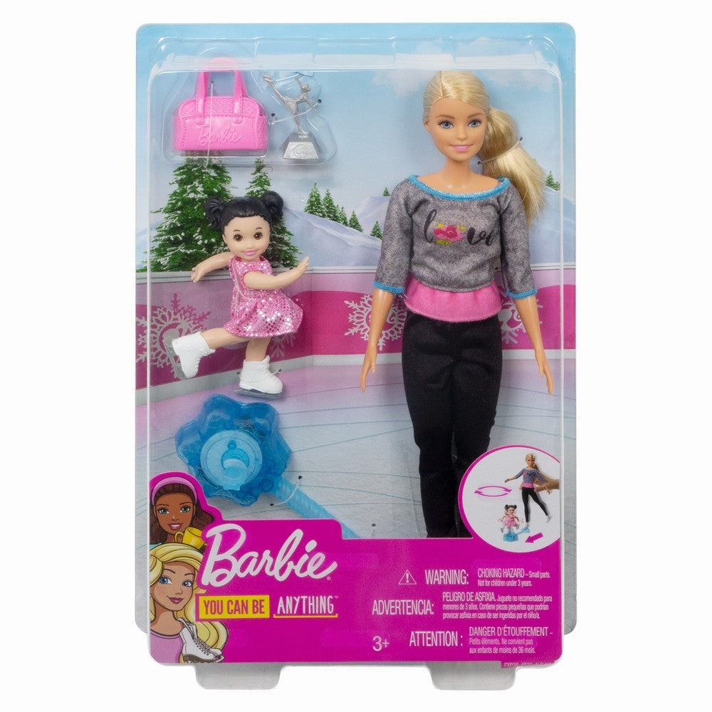 Papusa barbie cariera in sport antrenoare de patinaj