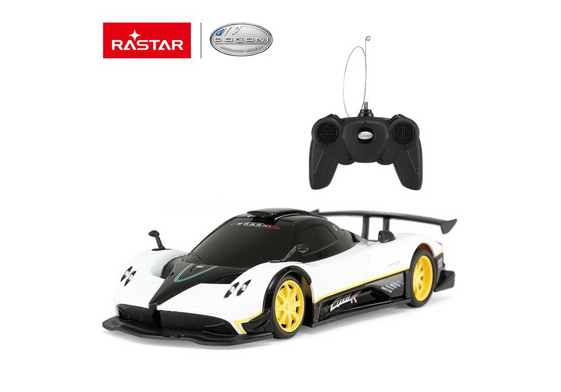 Masina cu telecomanda pagani zonda r alb cu scara 1 la 24