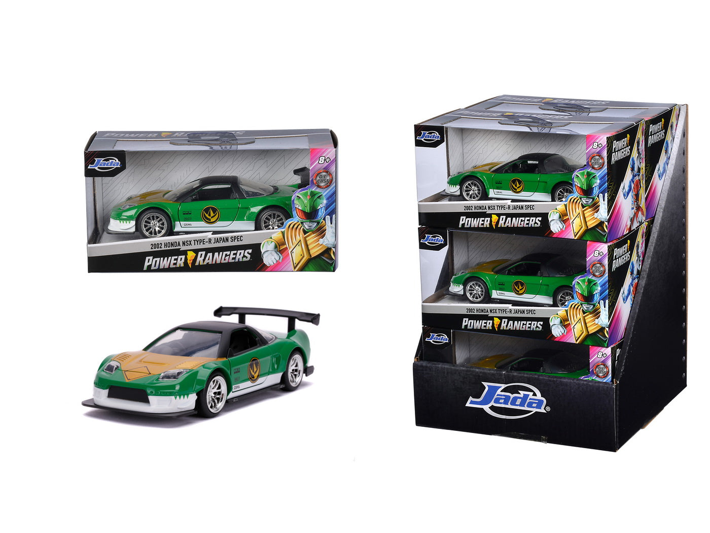 Masinuta metalica power rangers 2002 honda nsx type-r scara 1 la 32