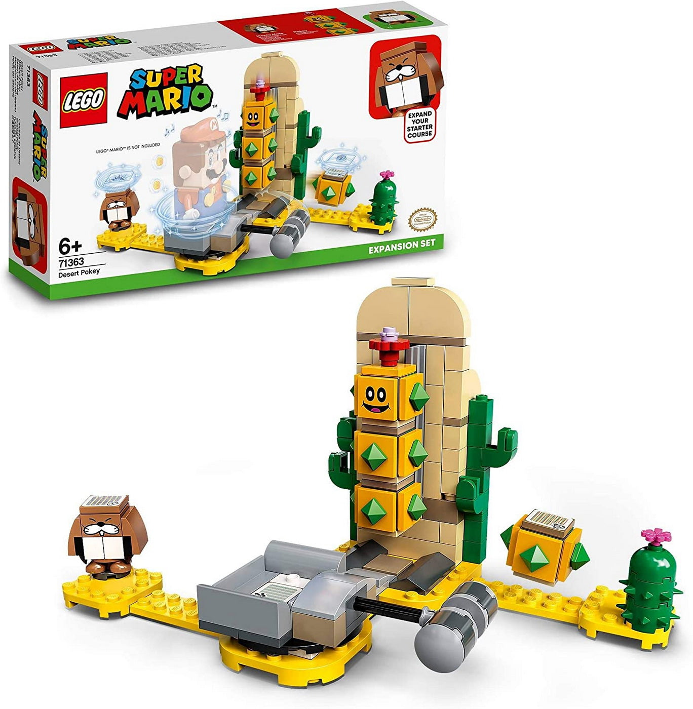 Lego super mario set de extindere pokey in desert 71363