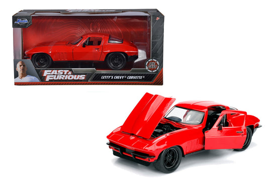 Masinuta metalica fast and furious 1966 chevy corvette scara 1 la 24