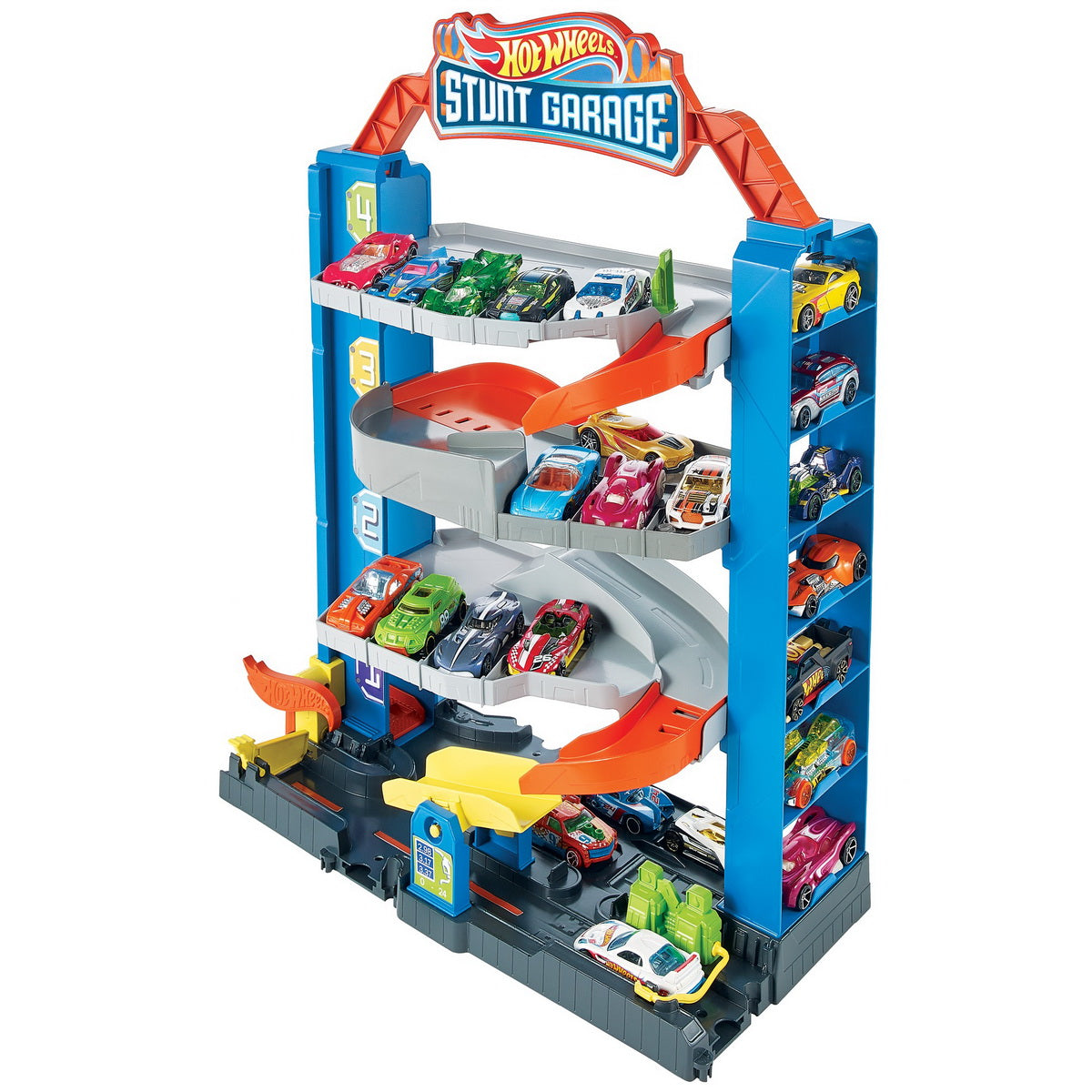 Hot wheels garajul cu cascadorii