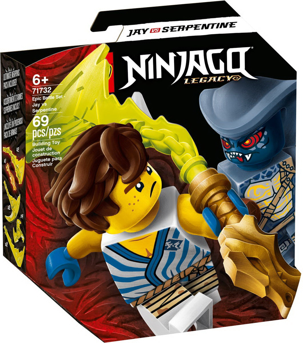 Lego ninjago set de lupta epica - jay contra serpentine 71732