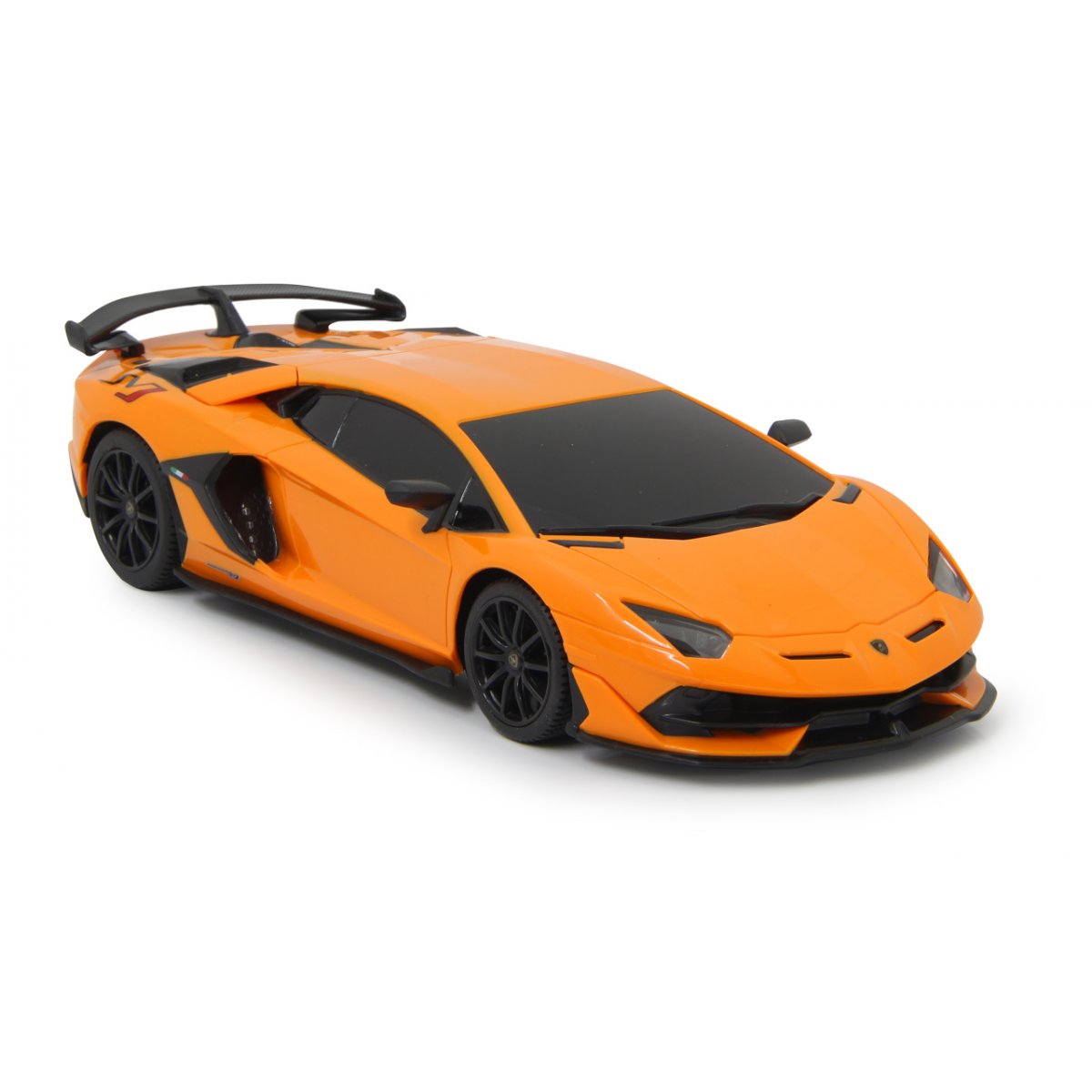 Masina cu telecomanda lamborghini aventador svj portocaliu cu scara 1 la 24