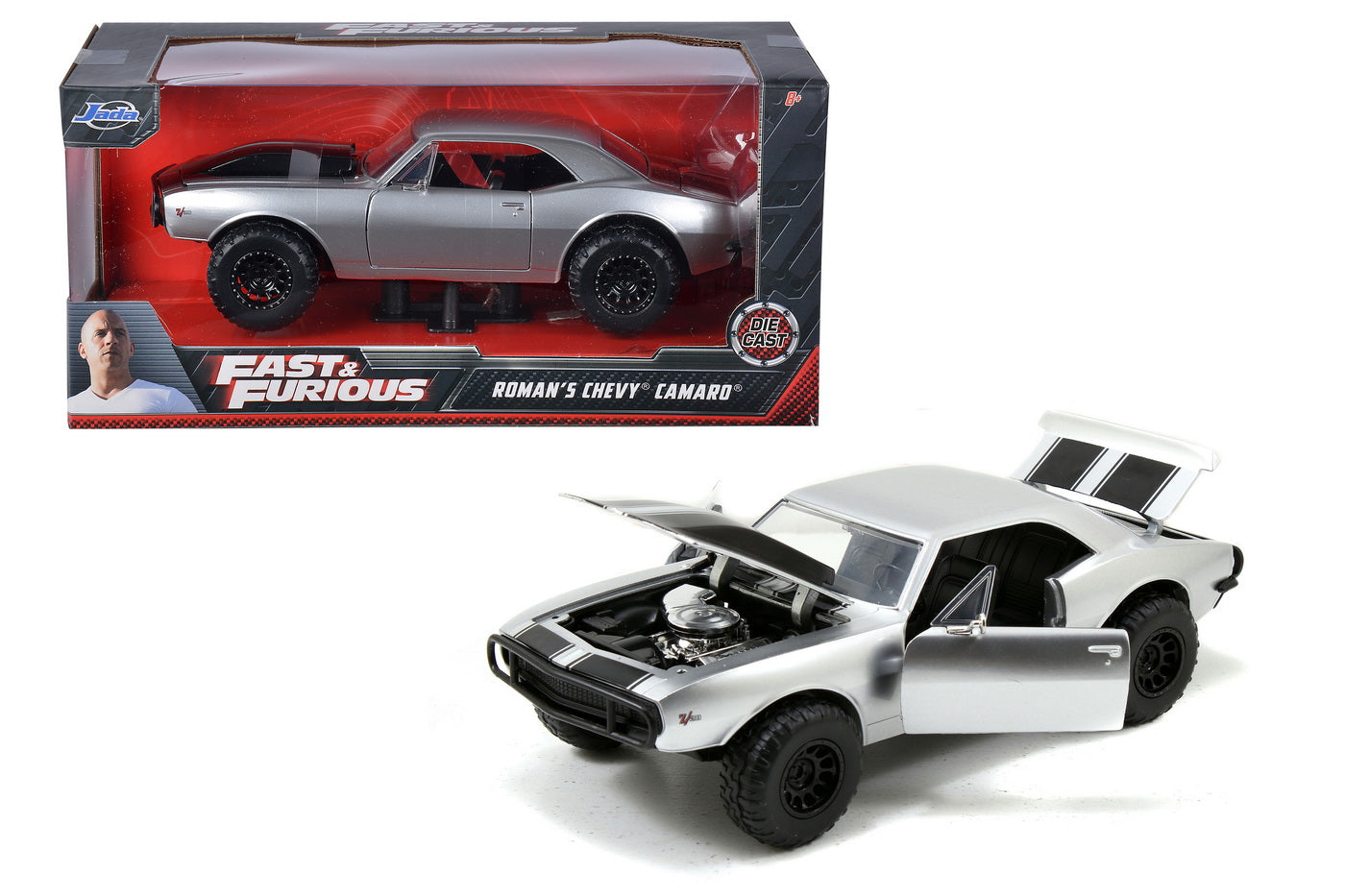 Masinuta metalica fast and furious 1967 chevy camaro scara 1 la 24