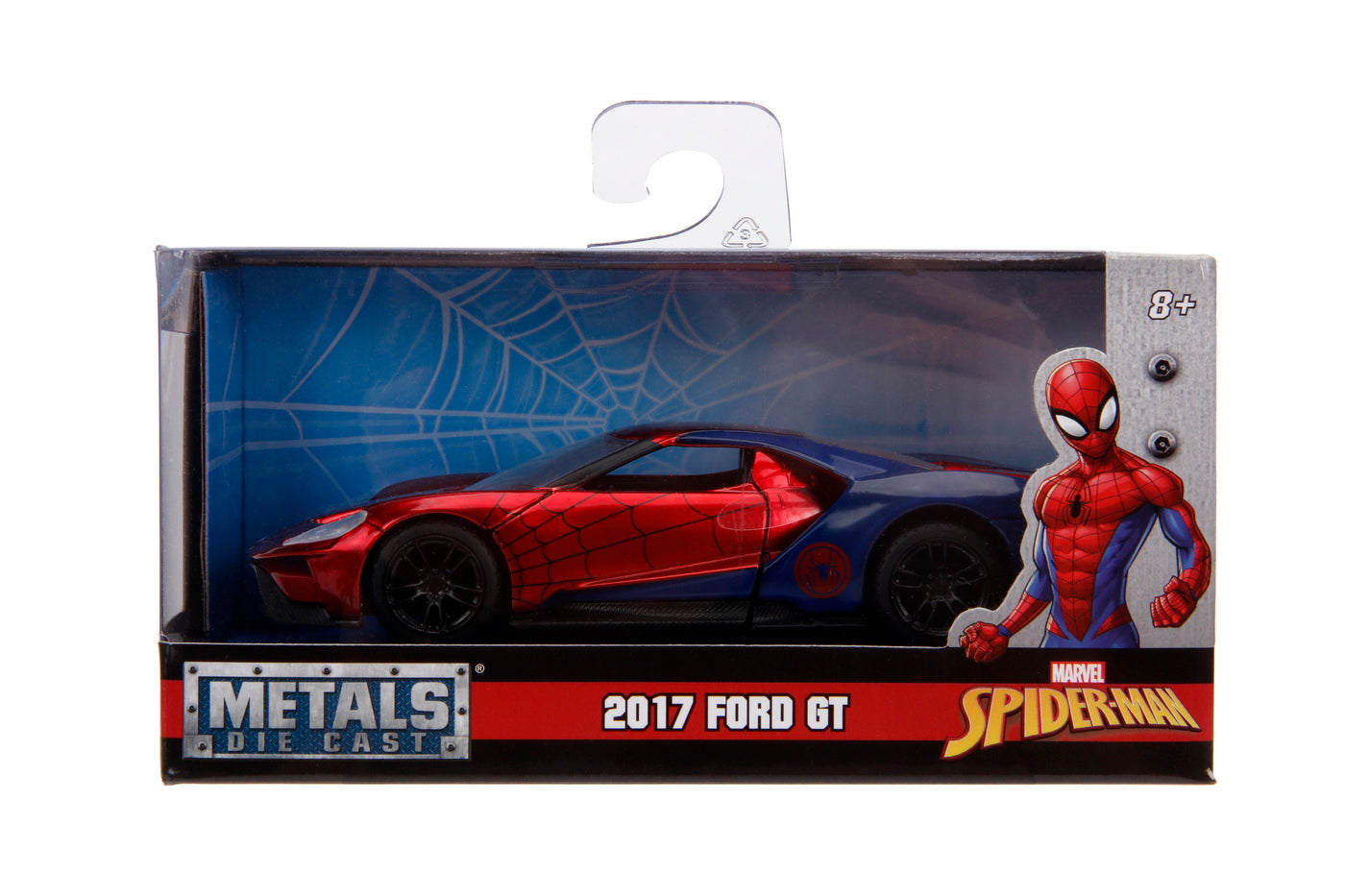 Masinuta metalica spiderman 2017 ford gt scara 1 la 32