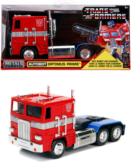 Masinuta metalica transformers  g1 optimus prime scara 1 la 32