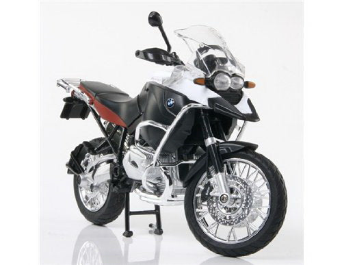 Motocicleta metalica  bmw rs1200 gs rosu scara 1 la 9