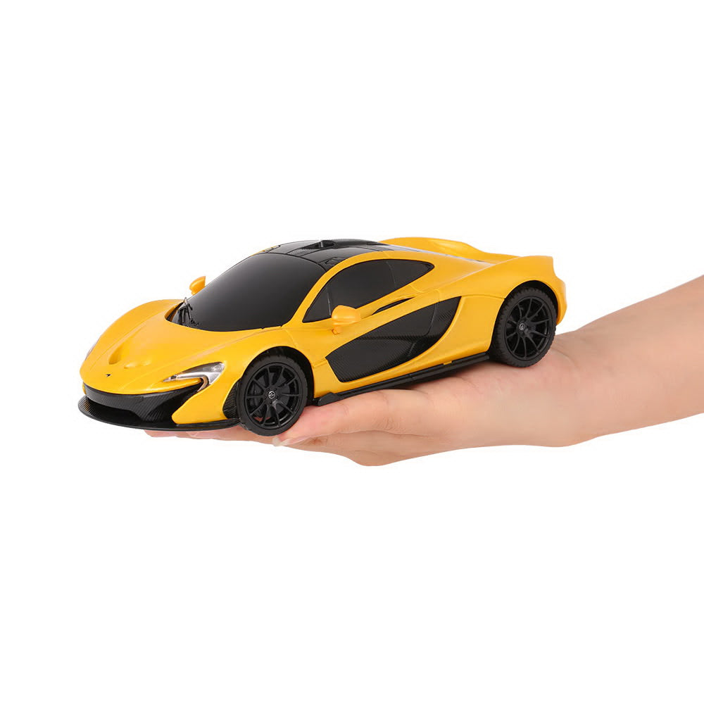 Masina cu telecomanda mclaren p1  galben scara 1 la 24