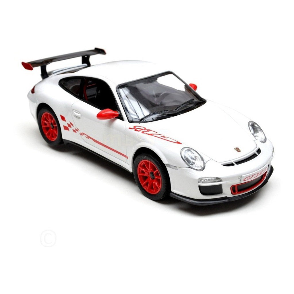 Masina cu telecomanda porsche gt3 rs alb cu scara 1 la 24